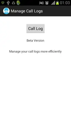 Call Log Manager android App screenshot 1